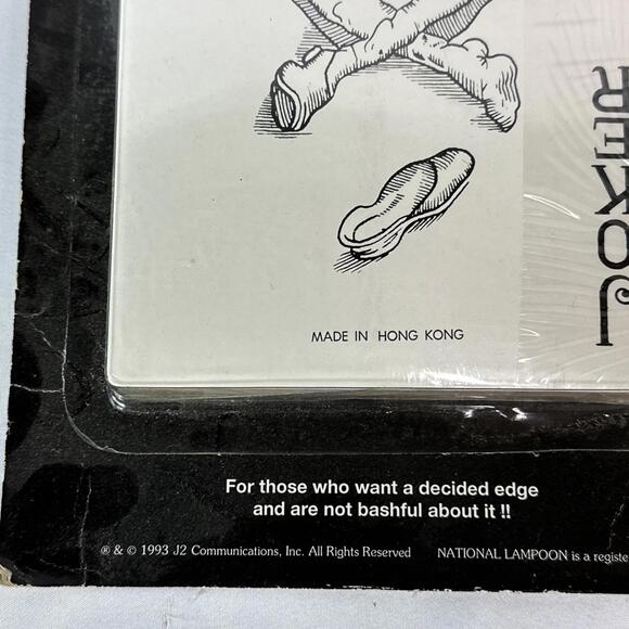 National Lampoons Cheaters Playing Card Set 1993 Jumbo Deck Extremely Rare NEW - Picture 2 of 15